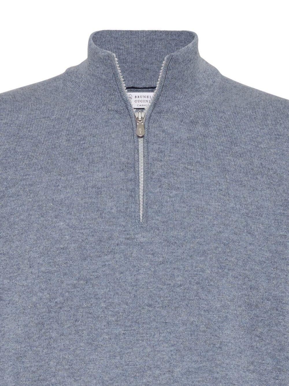Brunello cucinelli Turtle-Neck Sweater With Zipper Convenienza