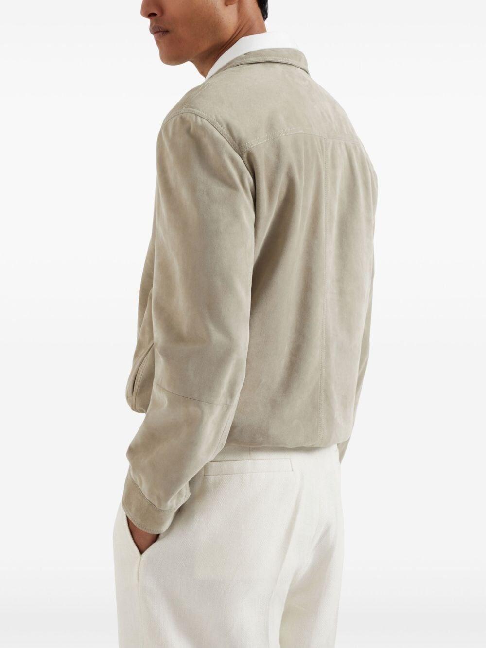 Brunello cucinelli Leather Jacket Outlet