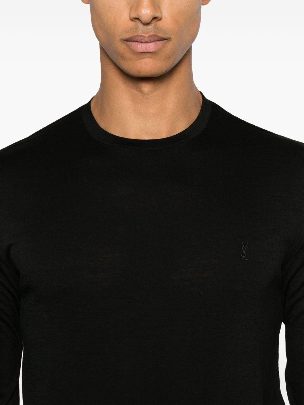 Saint laurent Crew-Neck T-Shirt In Saldo