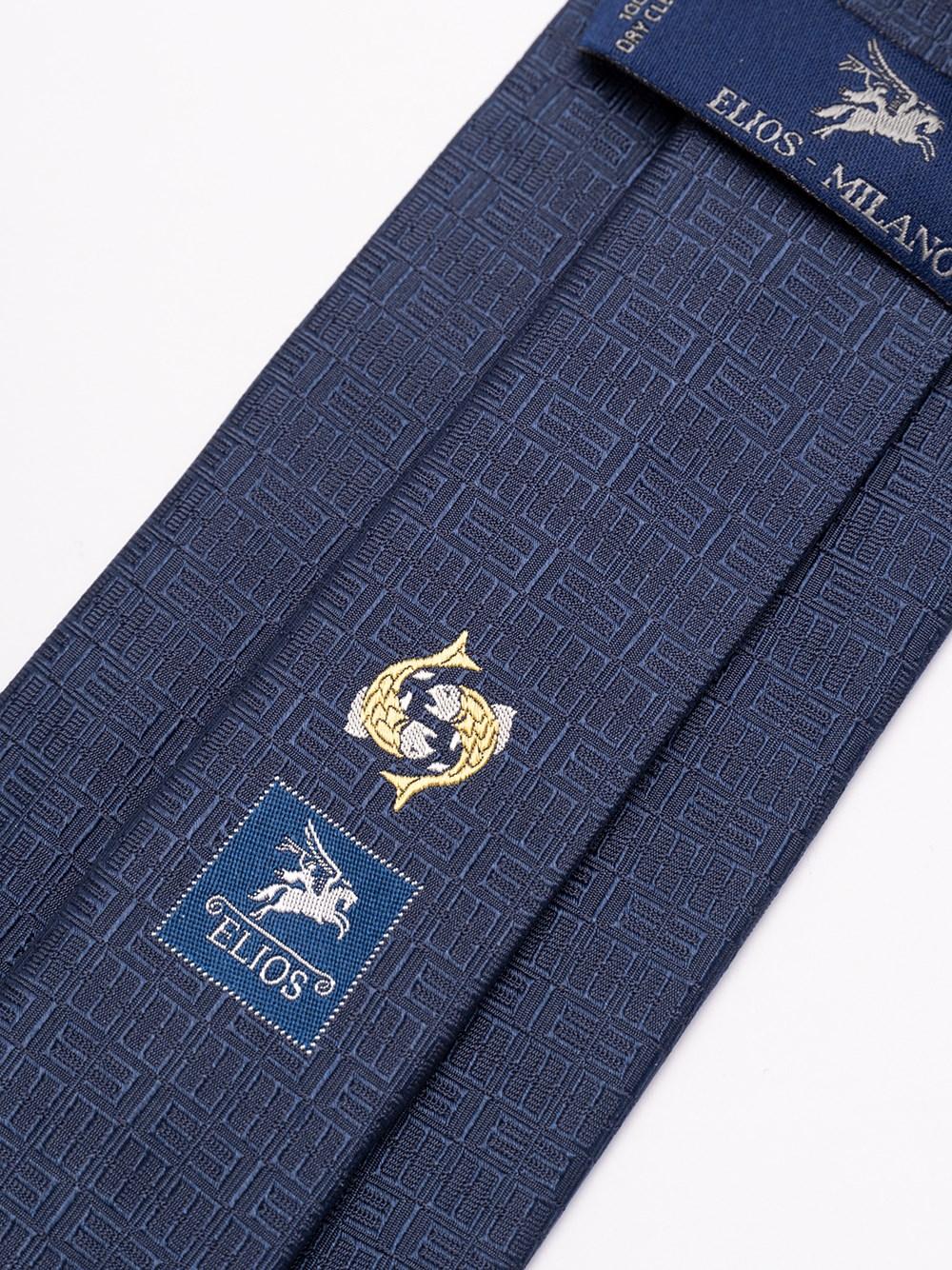 Elios Silk Tie with Zodiac Sign Saldi Di Fabbrica