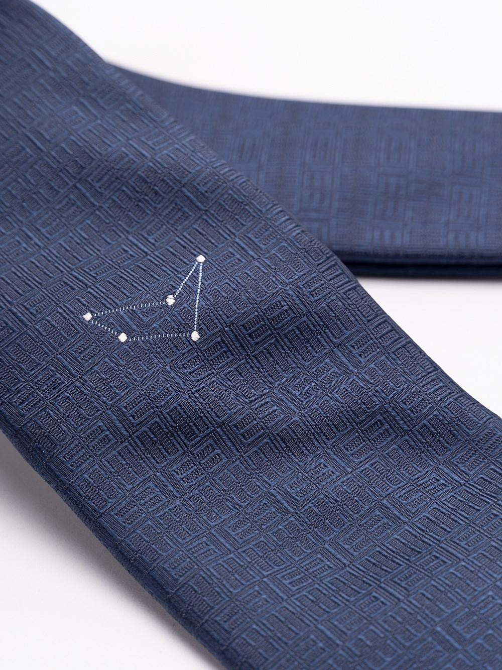 Elios Silk Tie with Zodiac Sign Negozio