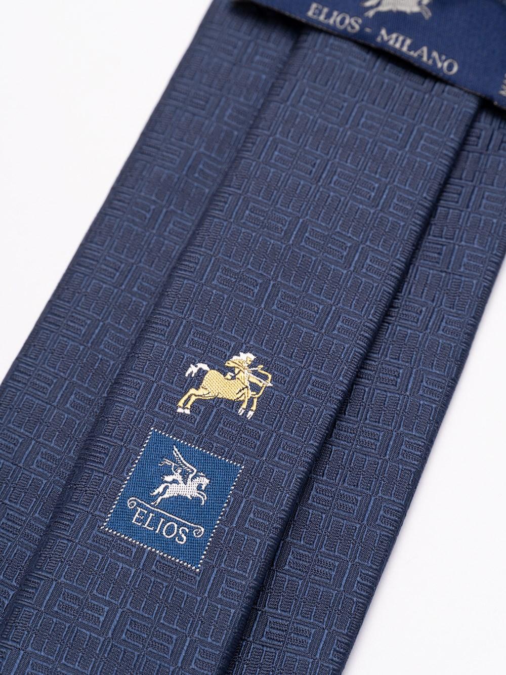 Elios Silk Tie with Zodiac Sign In Saldo