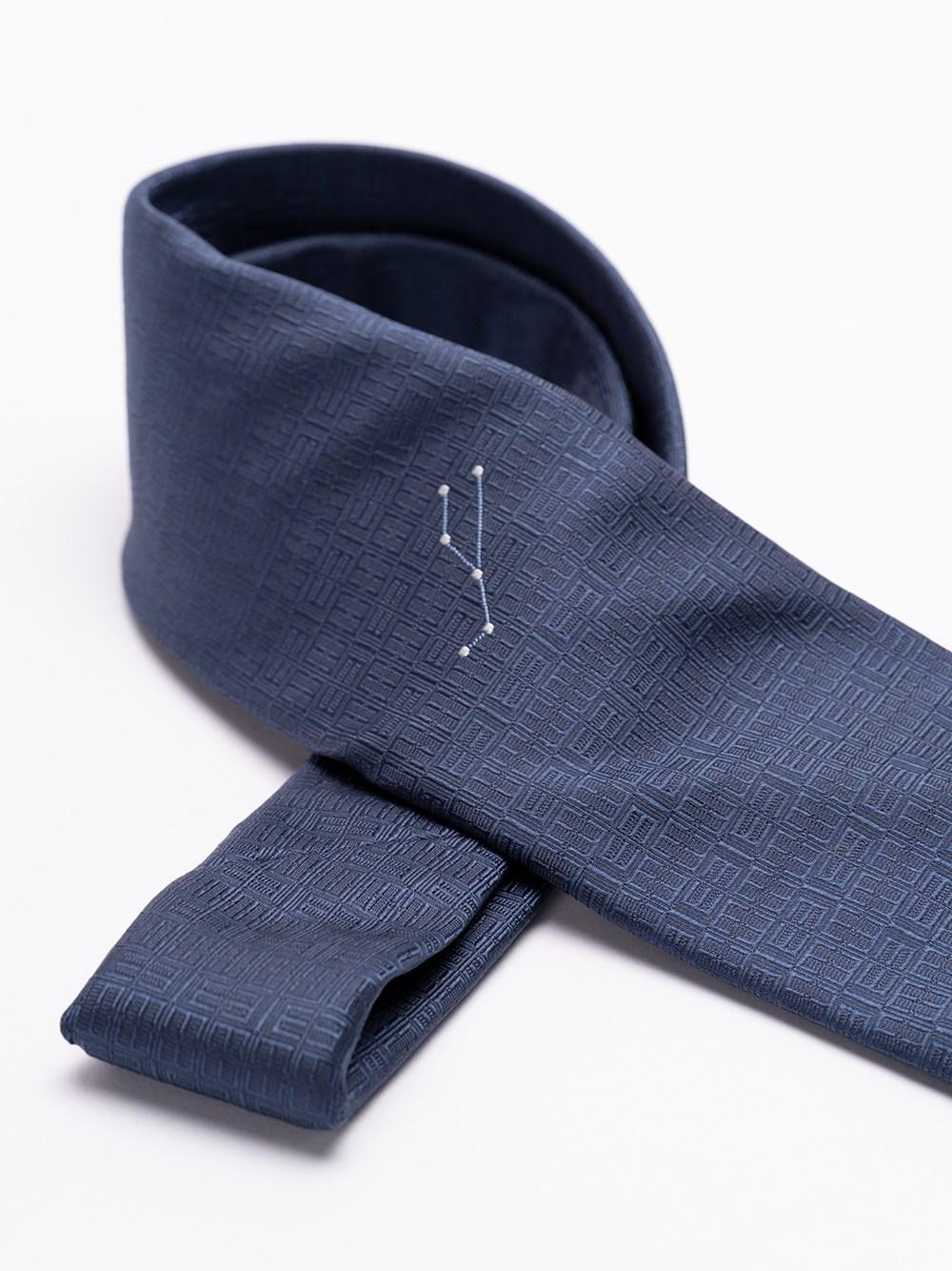 Elios Silk Tie with Zodiac Sign Italia