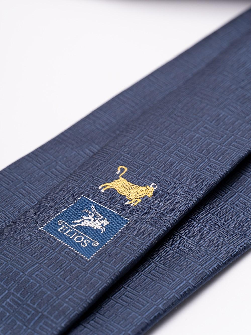 Elios Silk Tie with Zodiac Sign Italia
