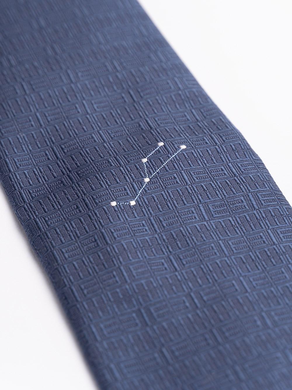 Elios Silk Tie with Zodiac Sign Italia