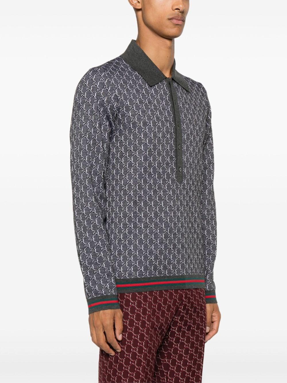 Gucci Long Sleeve Polo Shirt Hotsell