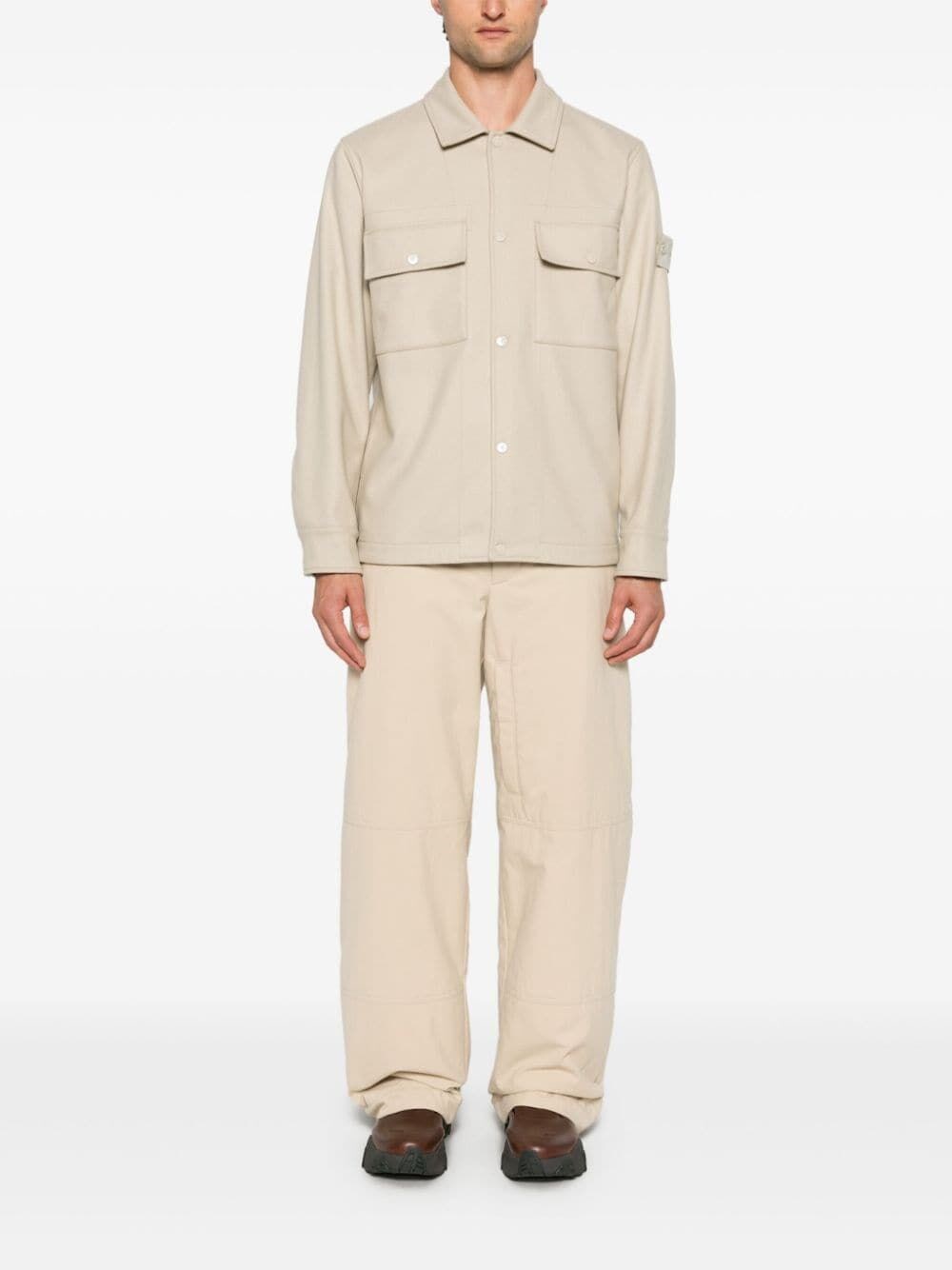 Stone island `Ghost` Overshirt In Saldo