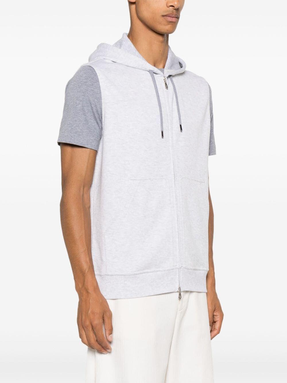 Brunello cucinelli Sleeveless Sweatshirt With Zipper And Hood Nuova