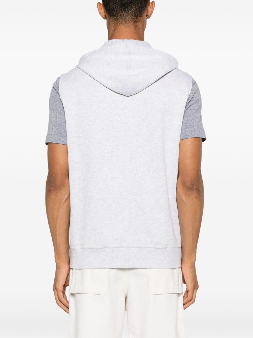 Brunello cucinelli Sleeveless Sweatshirt With Zipper And Hood Nuova
