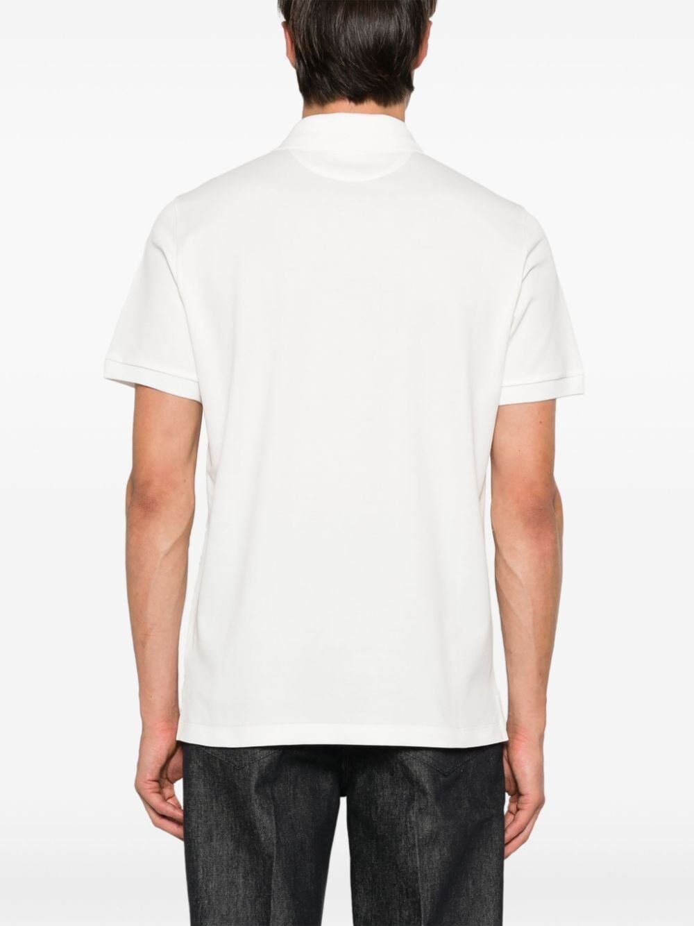Fendi `FF` Embossed Polo Shirt Saldi