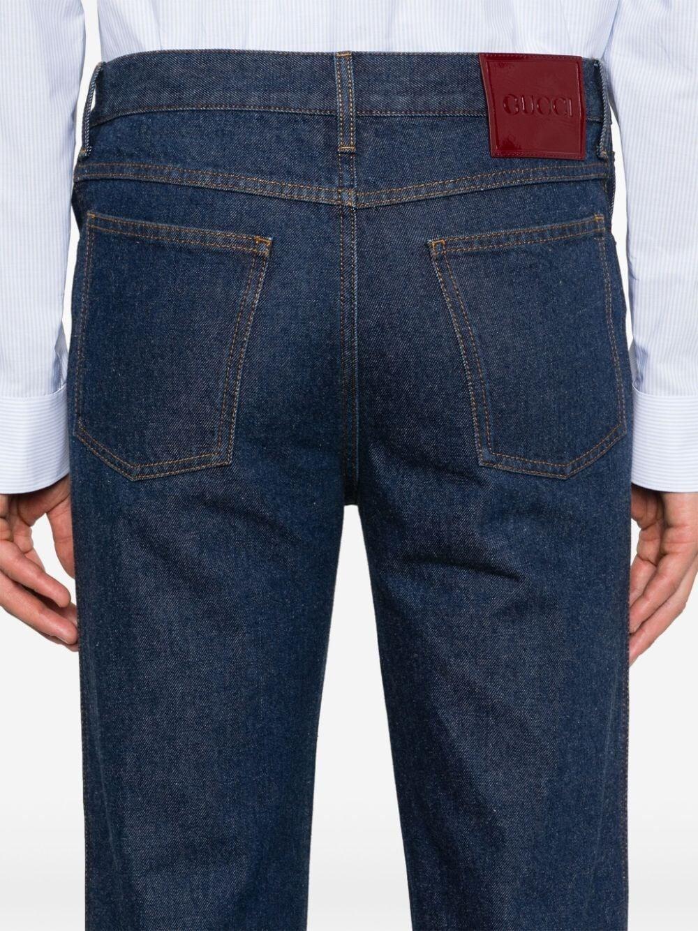Gucci Cropped Slim Jeans Moda