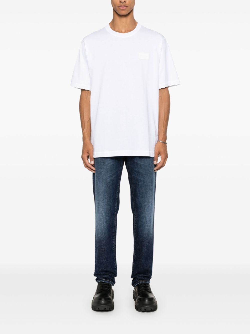 Dolce & gabbana Short Sleeve Crew-Neck T-Shirt Italia