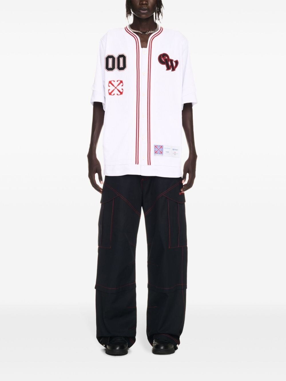 Off white `Gothic Logo Hybr` Baseball Spedizione Gratuita