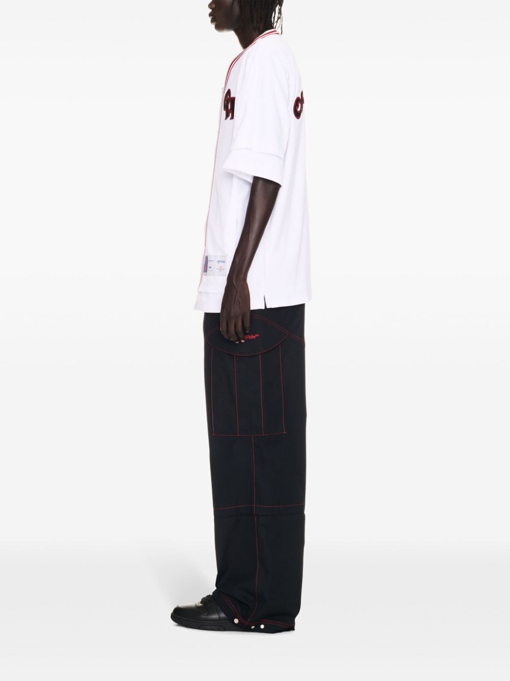 Off white `Gothic Logo Hybr` Baseball Spedizione Gratuita