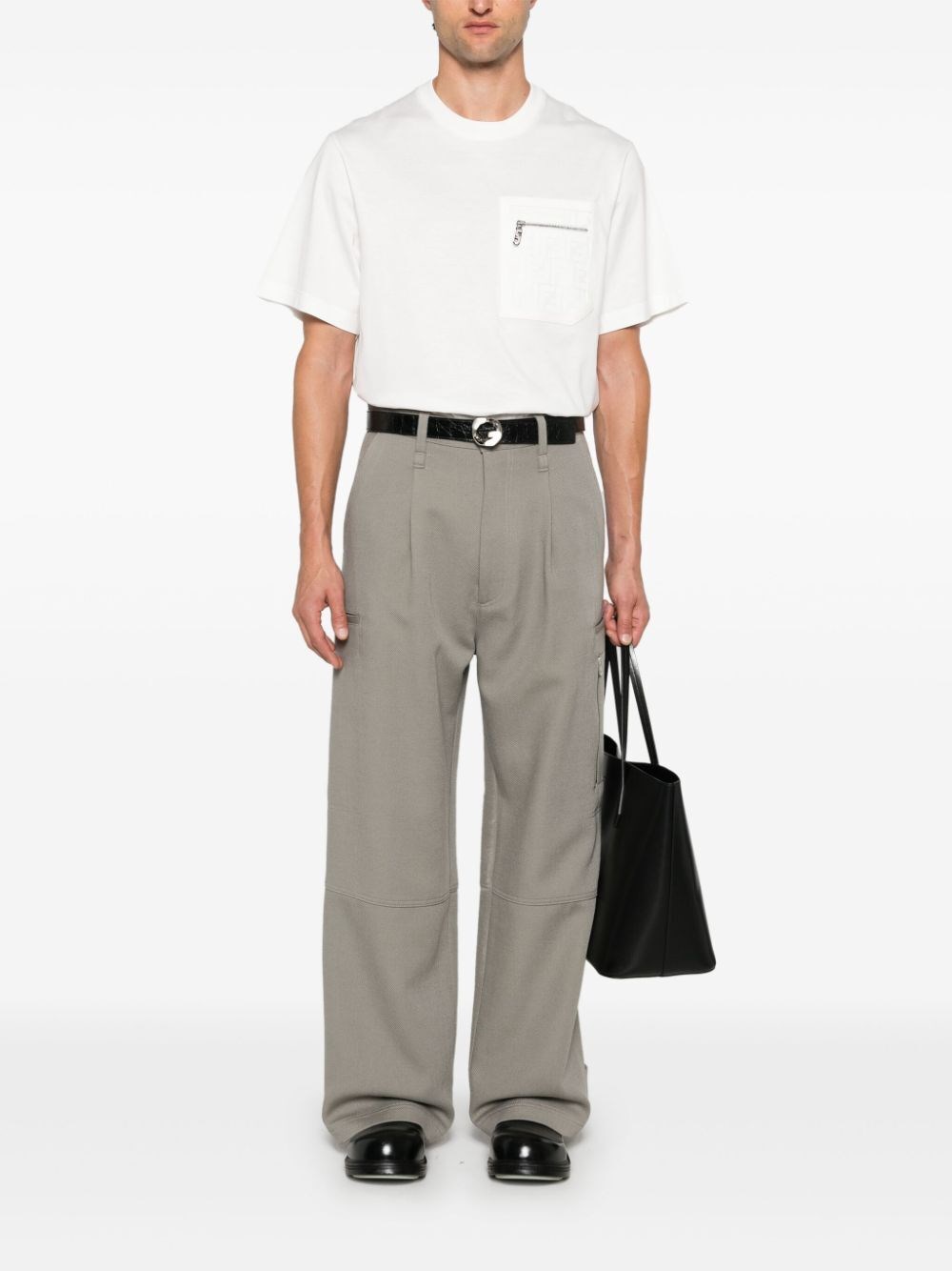 Fendi `FF` Pocket T-Shirt Sottocosto
