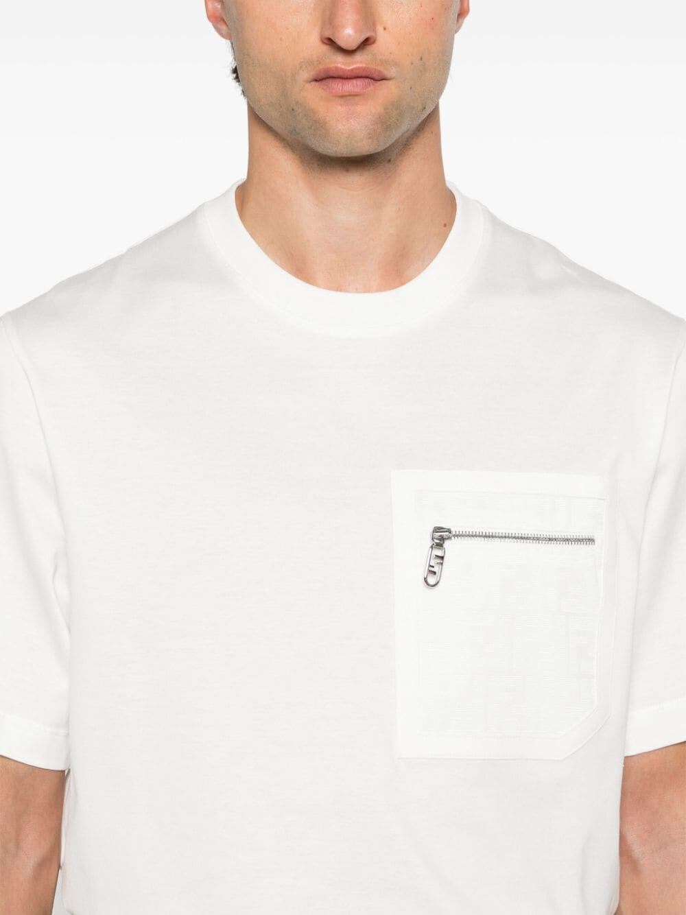 Fendi `FF` Pocket T-Shirt Sottocosto