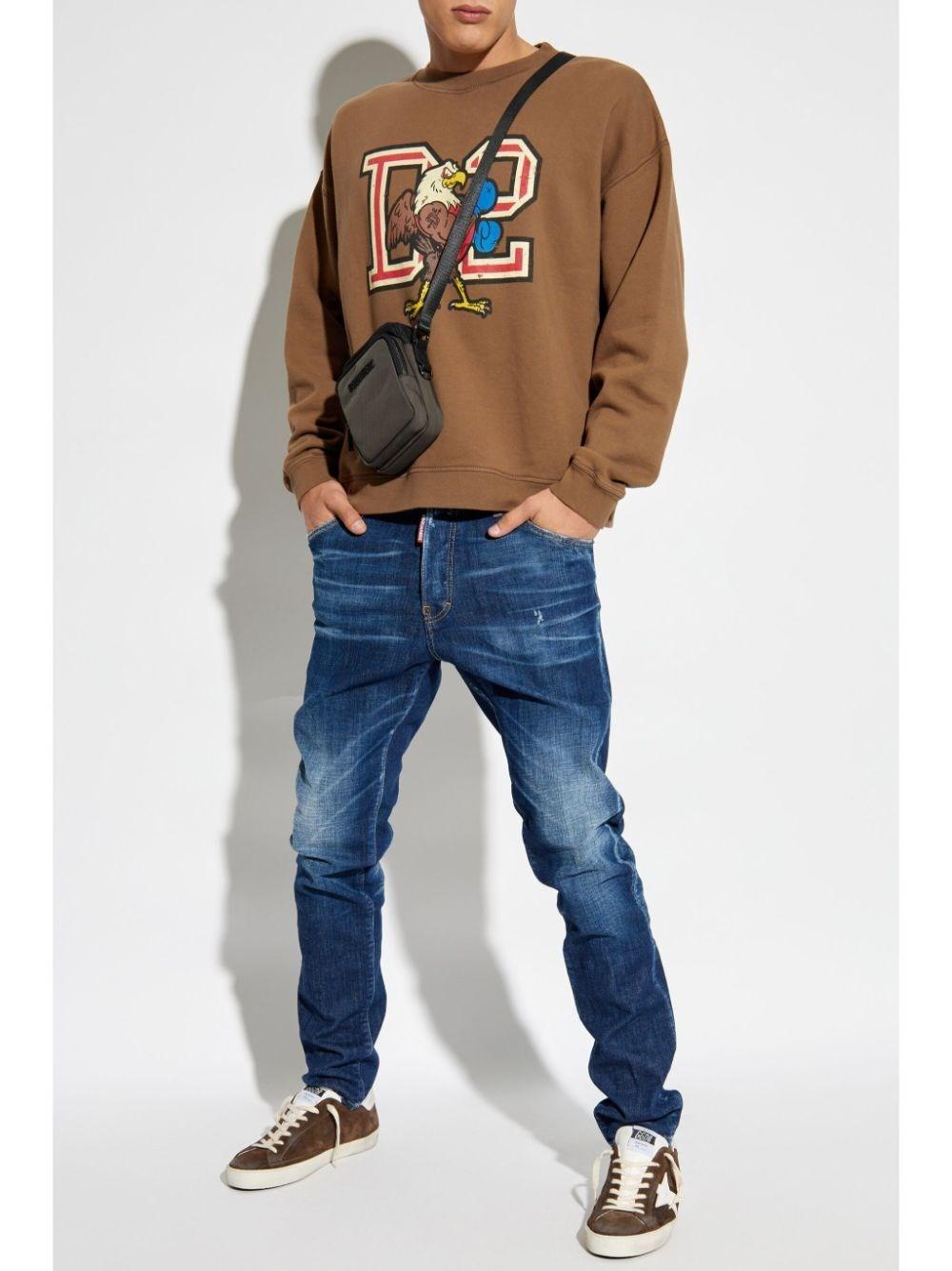 Dsquared2 Relax Fit Crew-Neck Sweatshirt In Vendita