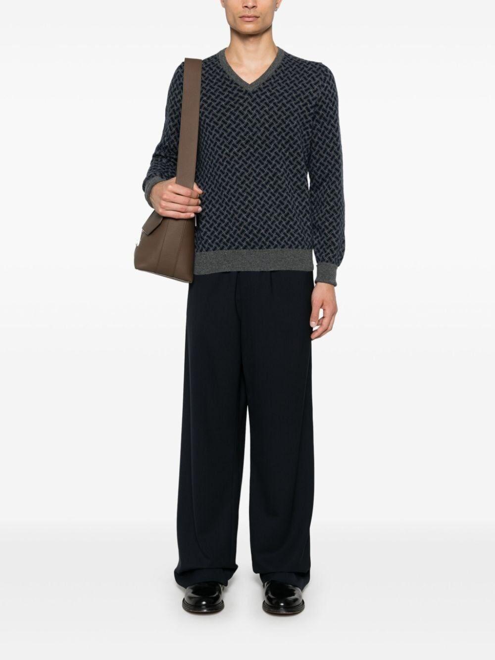 Drumohr V-Neck Sweater In Vendita