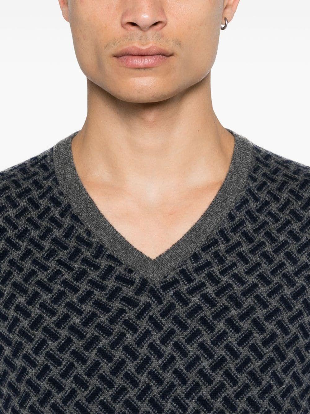 Drumohr V-Neck Sweater In Vendita