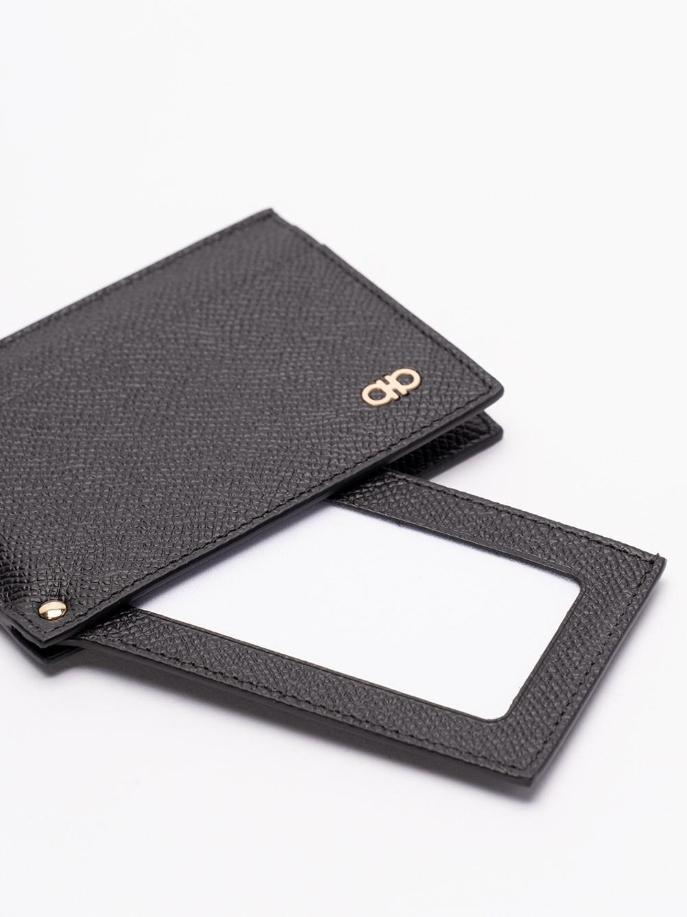 Ferragamo `Micro Gancio` Card Holder Vendita Calda