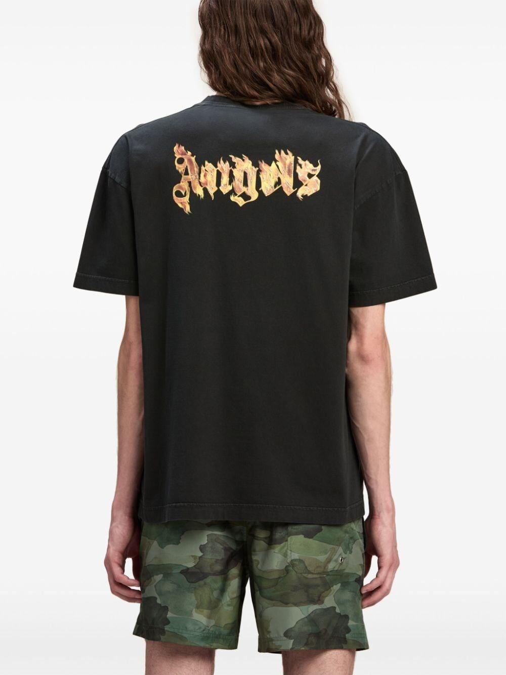Palm angels `Burning Logo` T-Shirt Shopping online