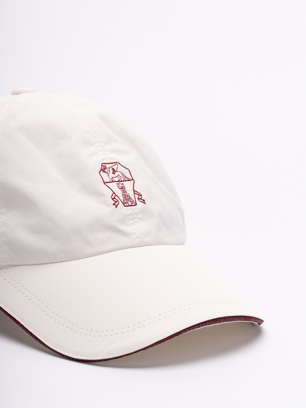 Brunello cucinelli Water-Resistant Baseball Cap With Contrast Details And Embroidered Logo Ultimi due giorni