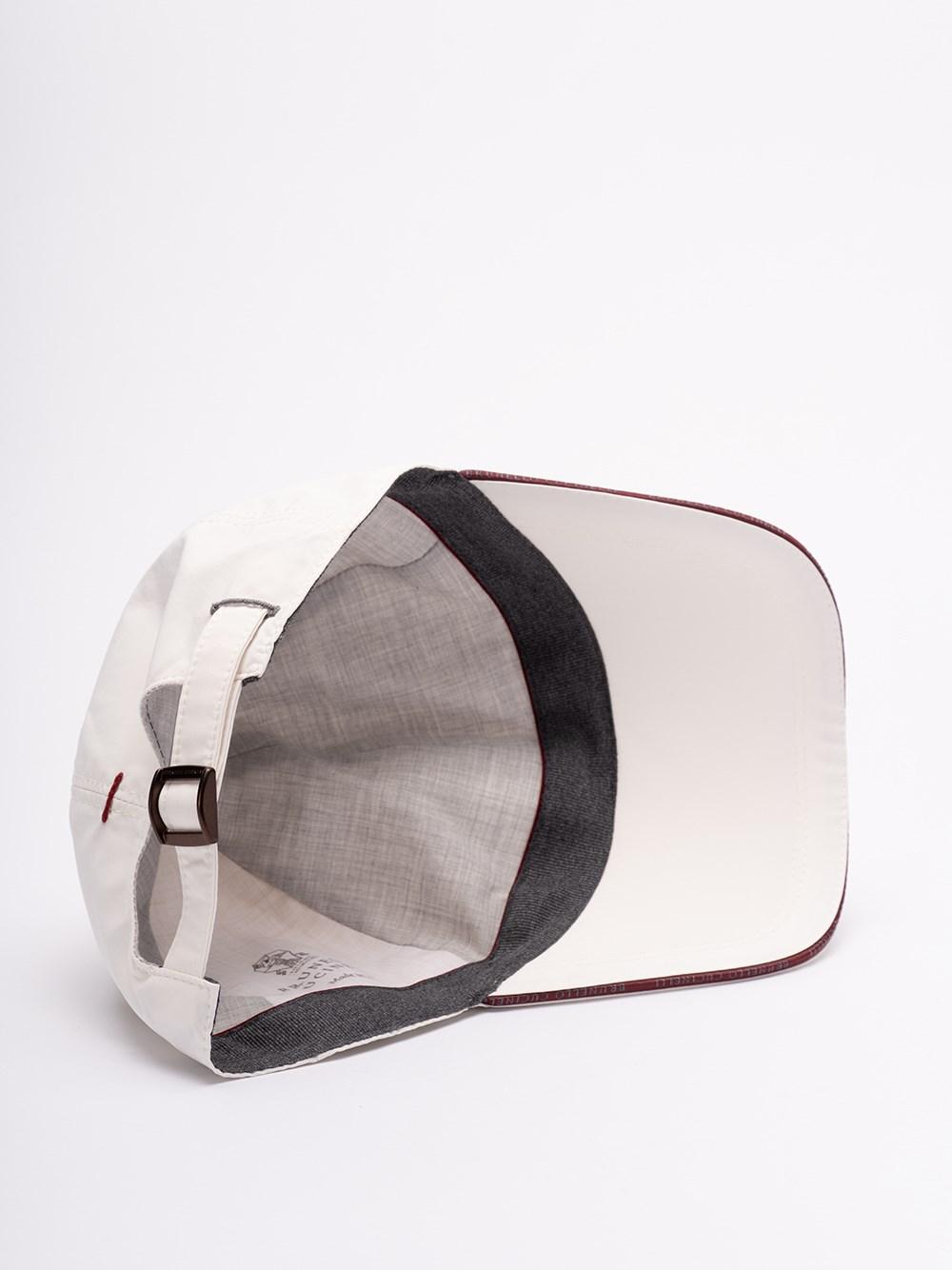 Brunello cucinelli Water-Resistant Baseball Cap With Contrast Details And Embroidered Logo Ultimi due giorni