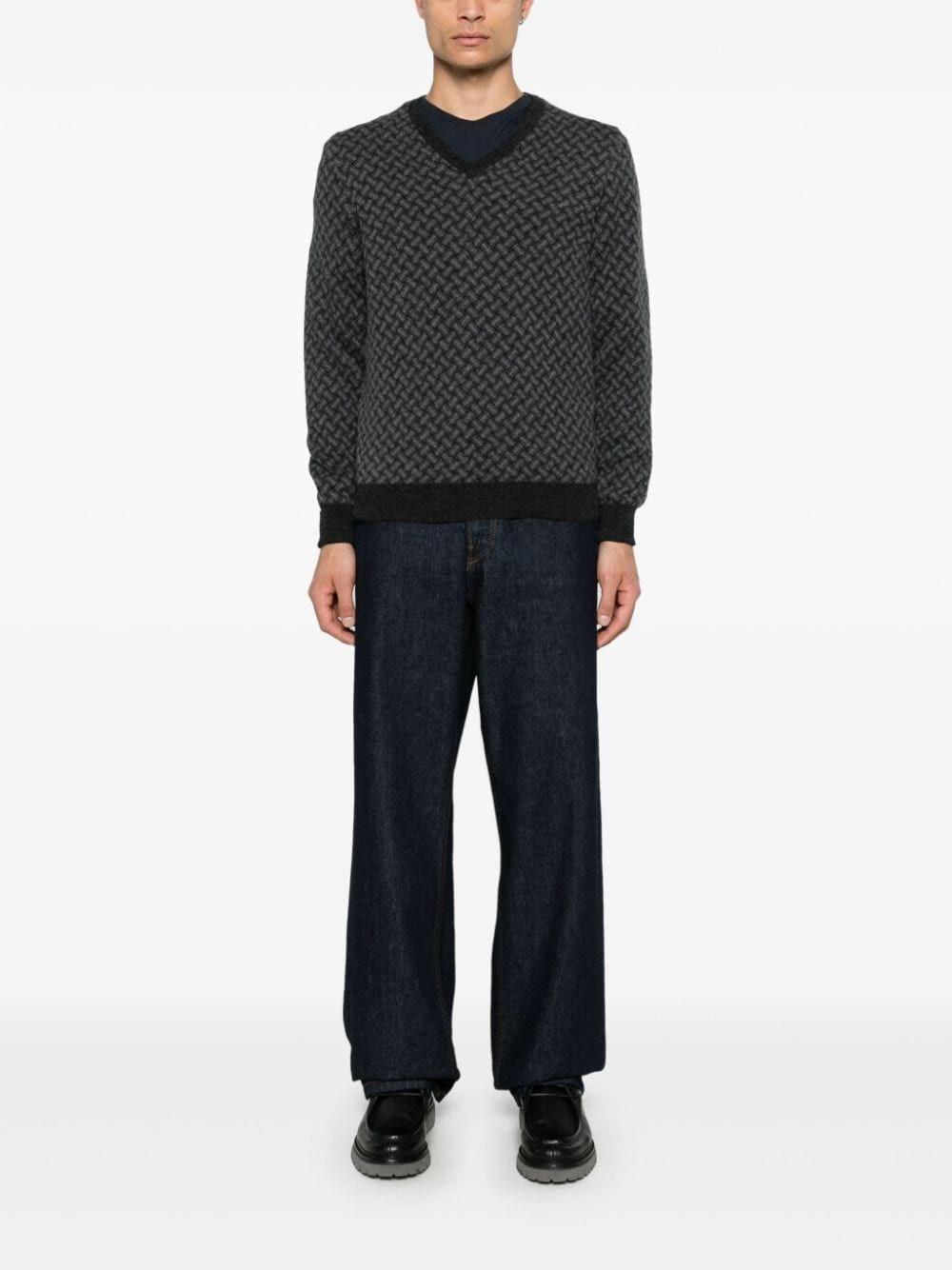 Drumohr V-Neck Sweater Nuovo