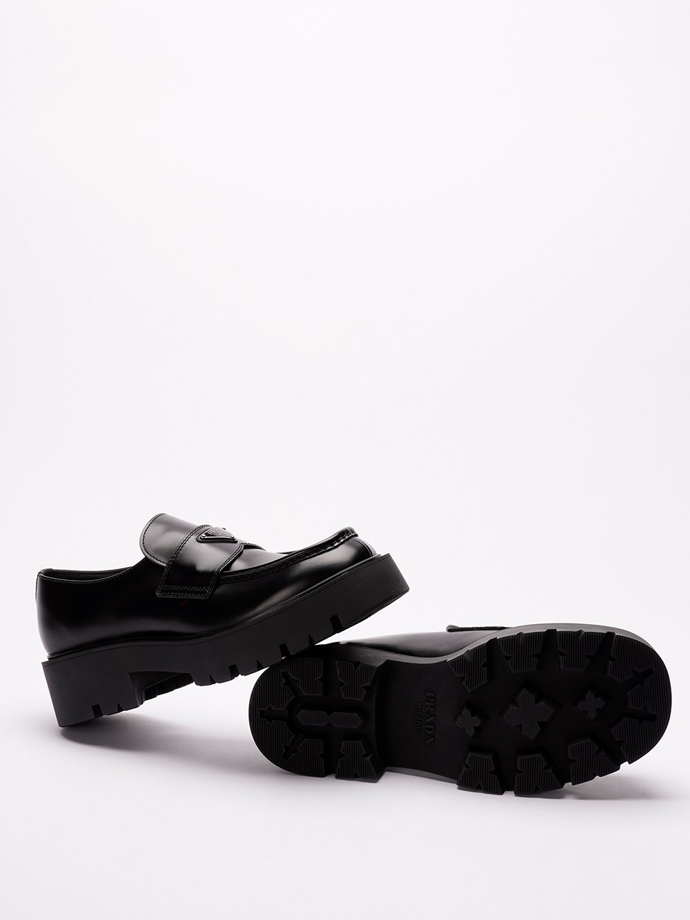 Prada Leather Loafers Acquista Ora