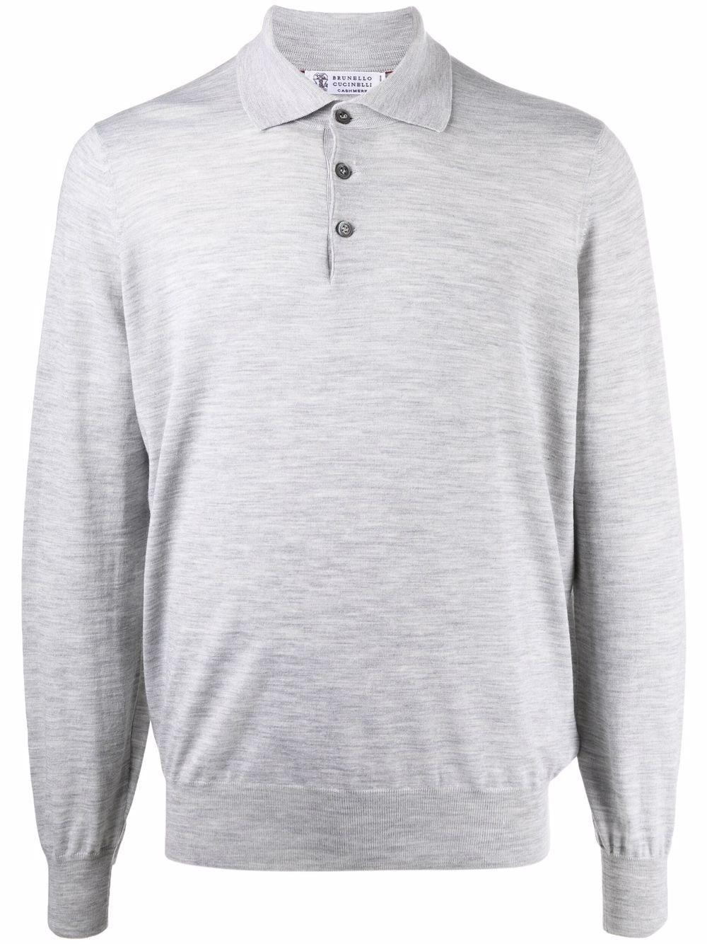 Brunello cucinelli Polo-Style Lightweight Sweater Offerta natalizia