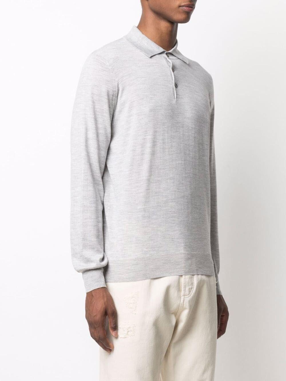 Brunello cucinelli Polo-Style Lightweight Sweater Offerta natalizia