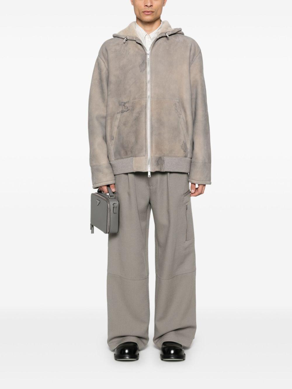 Prada Shearling Hooded Jacket Offerta Anniversario