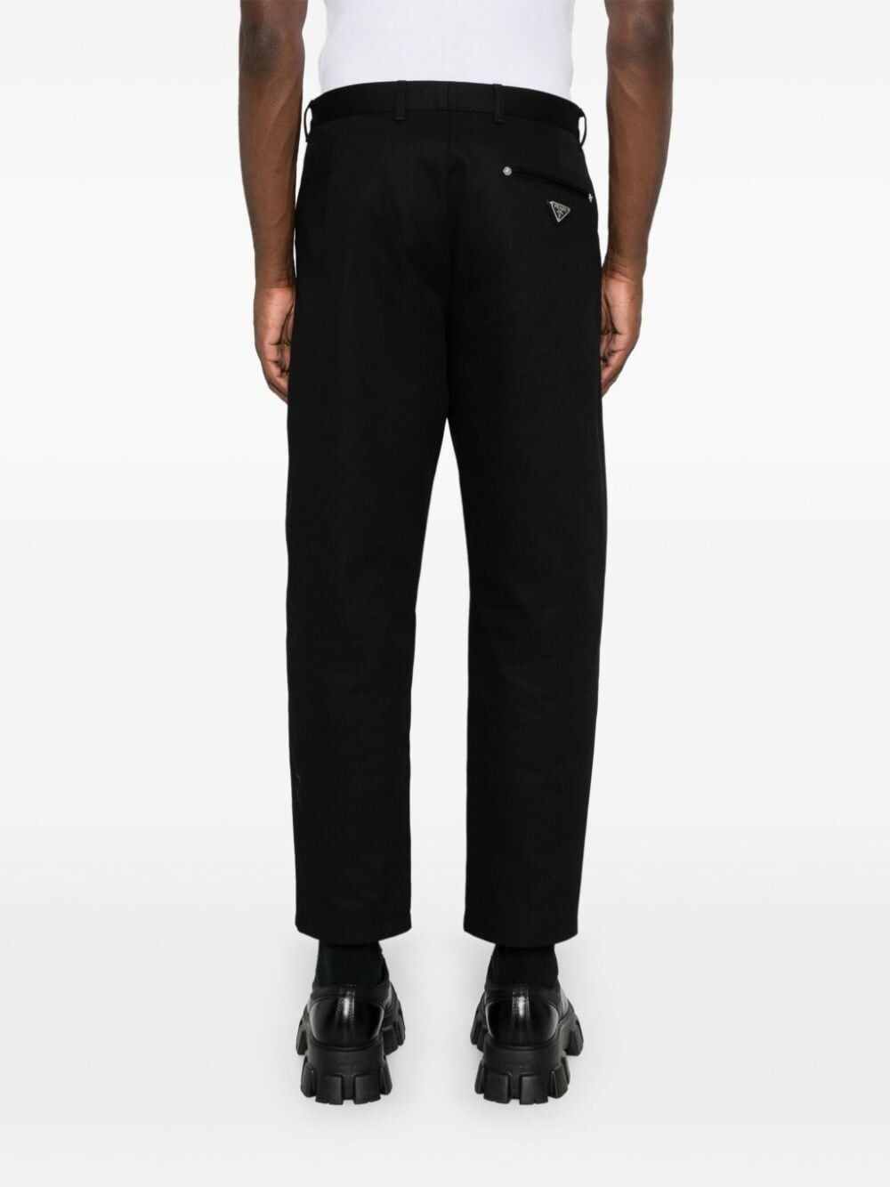 Prada Cotton Pants Soddisfazione Garantita
