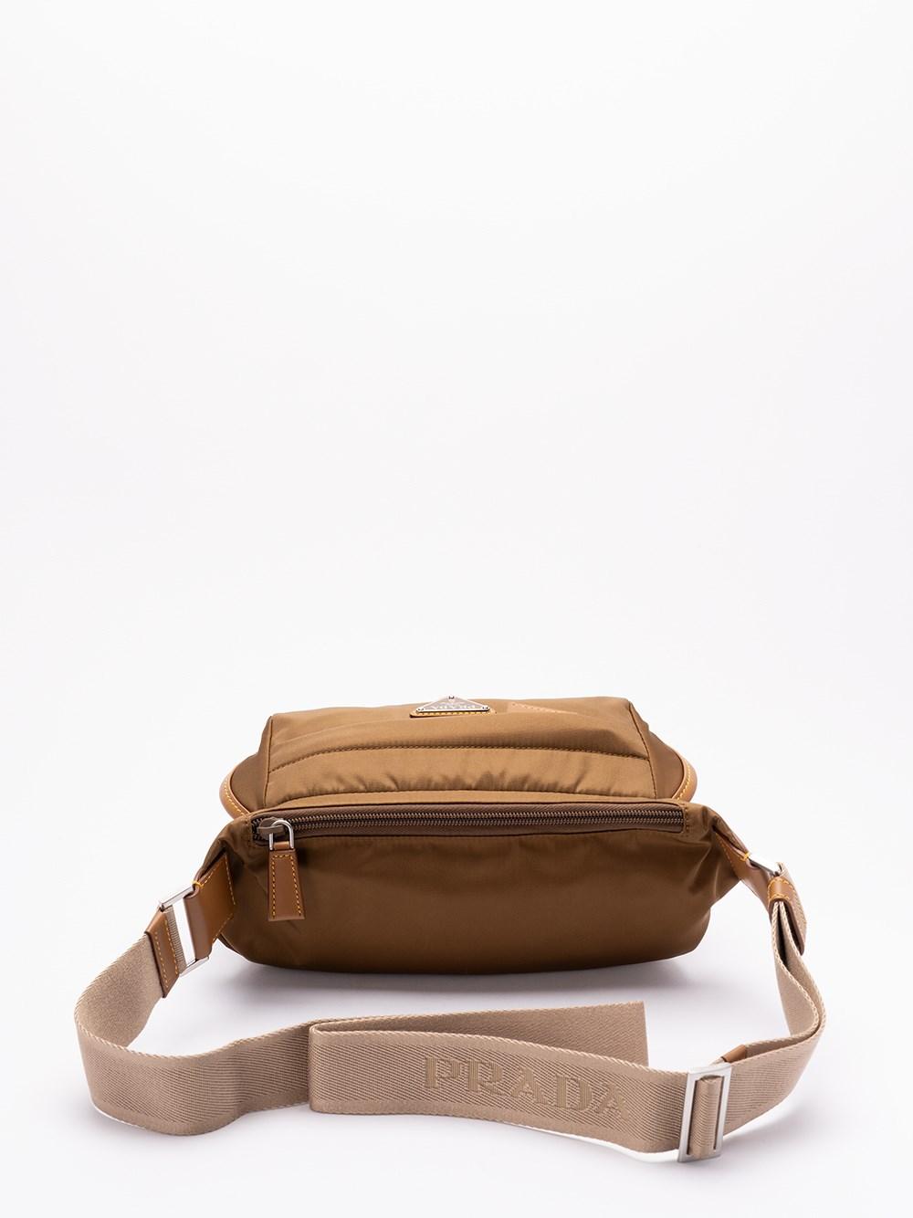 Prada `Re-Nylon` and Leather Shoulder bag Acquista Ora