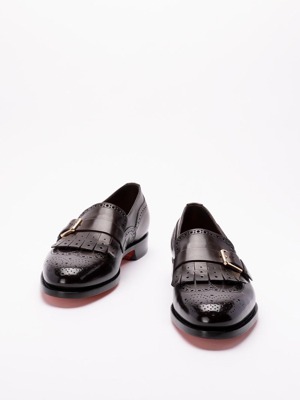 Santoni `Colin` Buckled Loafers Online