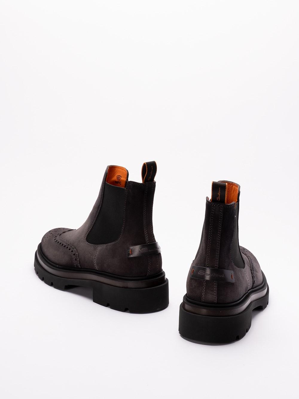 Santoni `Blockage` Slip-On Ankle Boots In Vendita