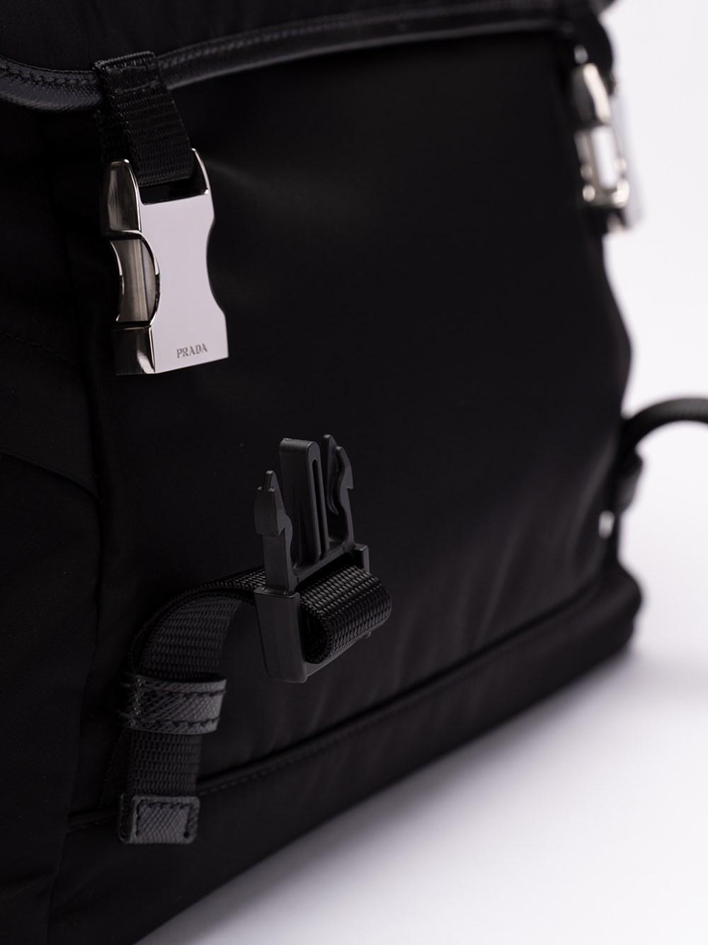 Prada Re-Nylon and Saffiano Leather Shoulder Bag Moda