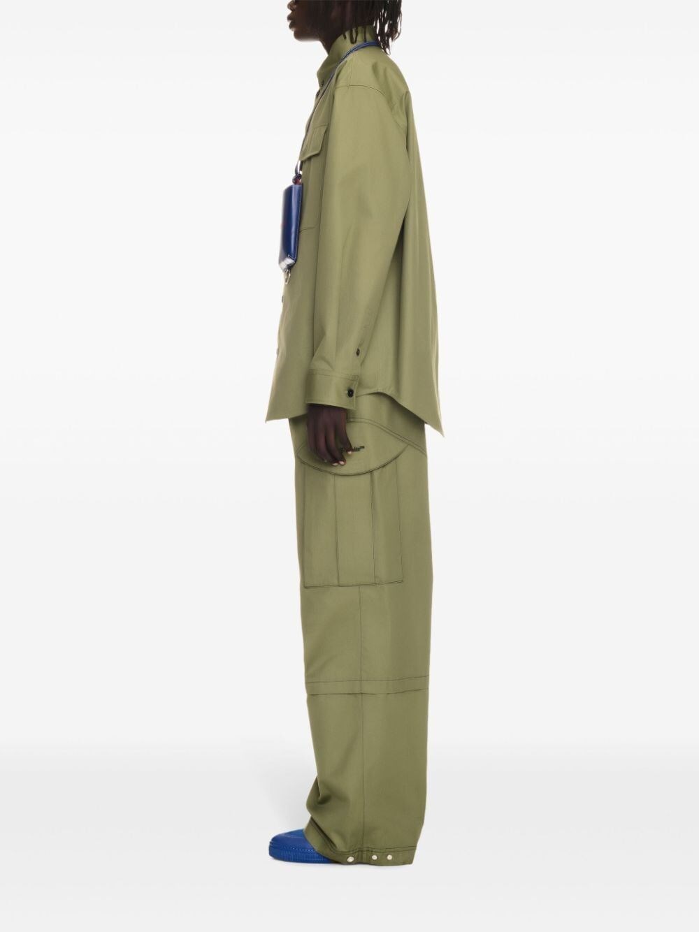 Off white `Ow Emb Cot Milit` Overshirt Offerta Giorno del Papà