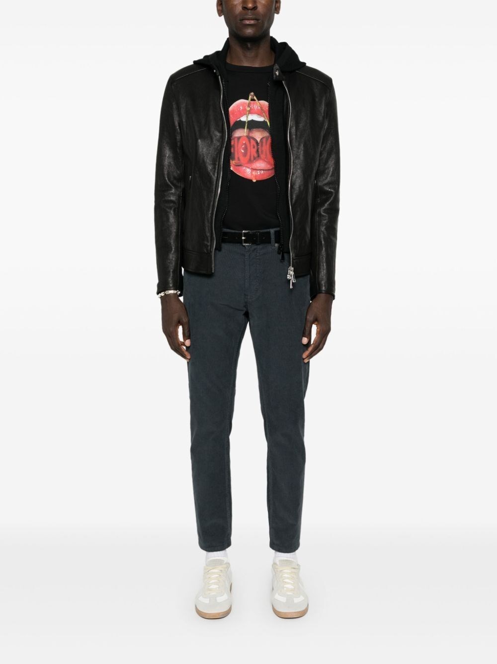 Dondup Biker Jacket Super Saving Price