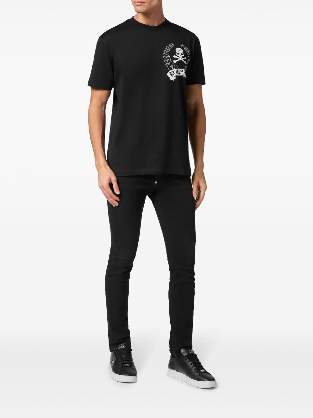 Philipp plein Round-Neck T-Shirt Officina
