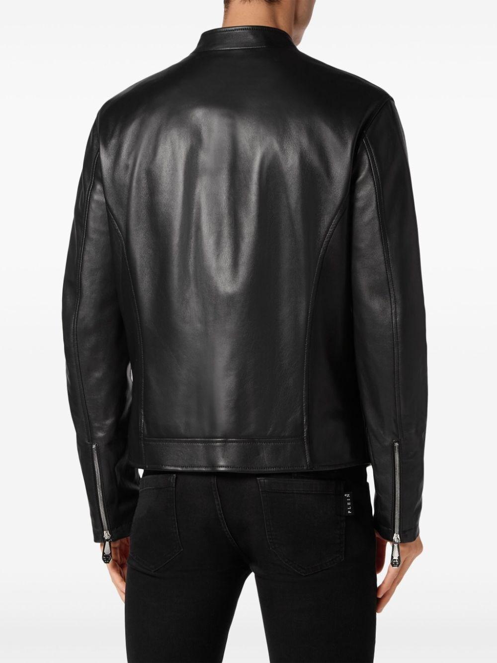 Philipp plein Leather Jacket Limitato a 3 giorni