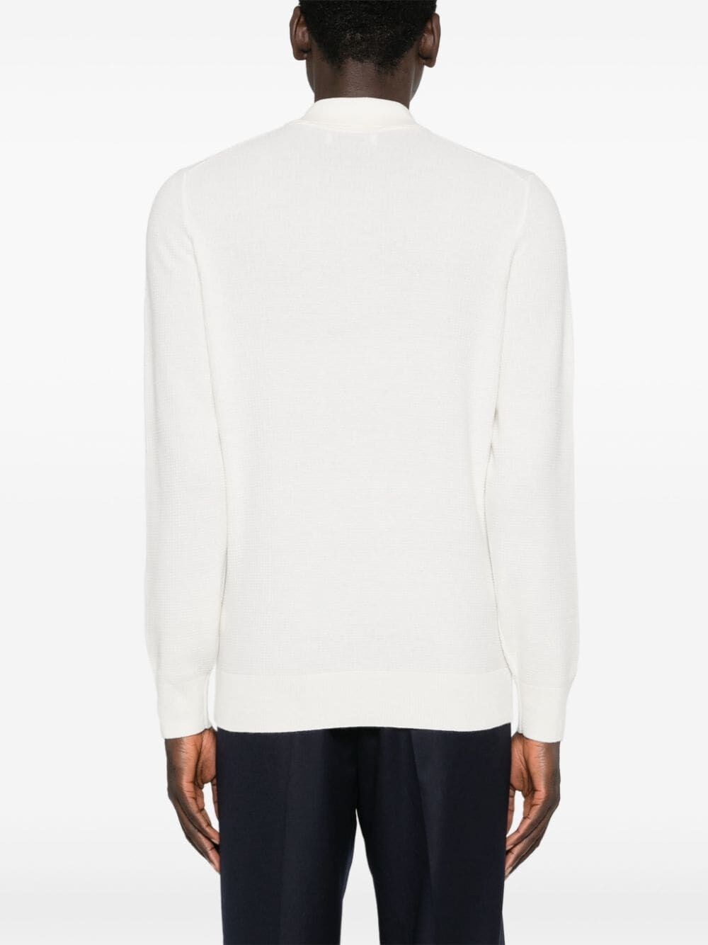 Brunello cucinelli Knit Polo With Long Sleeves Negozi Online