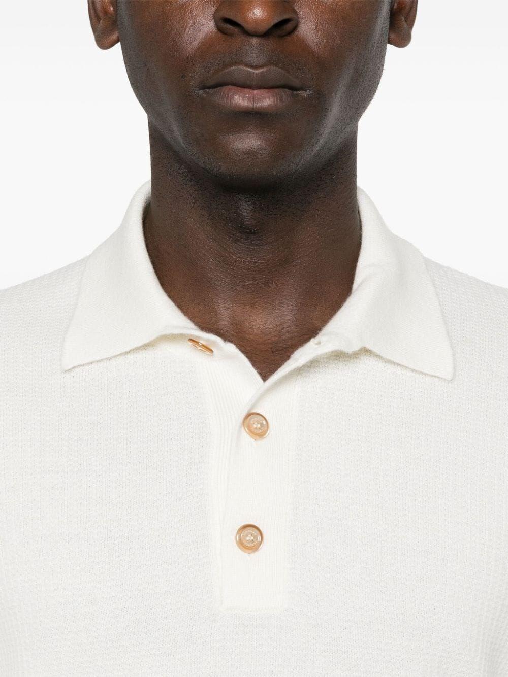 Brunello cucinelli Knit Polo With Long Sleeves Negozi Online