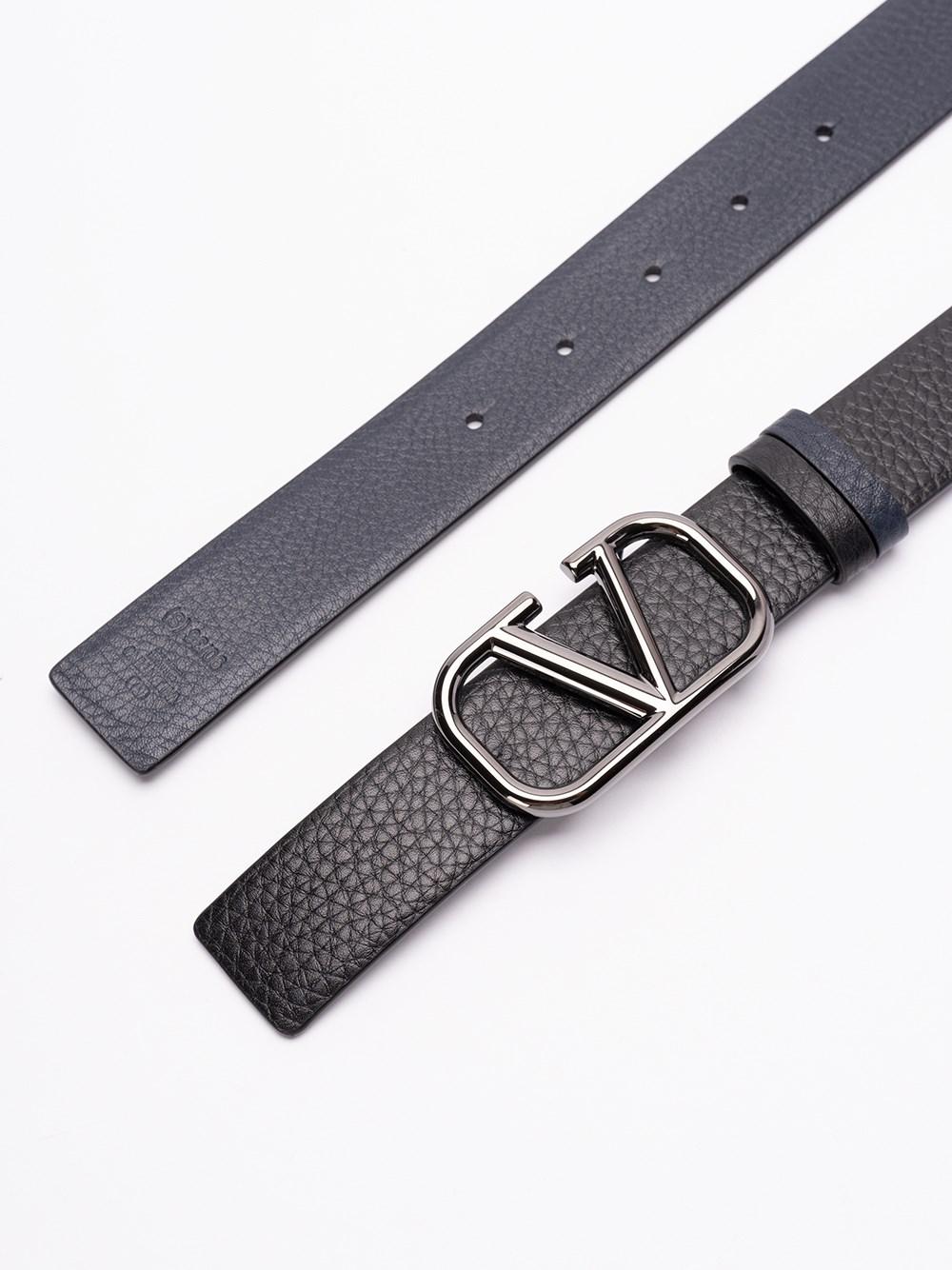 Valentino garavani `Vlogo Signature` Reversible Buckle Belt Prezzo di fabbrica