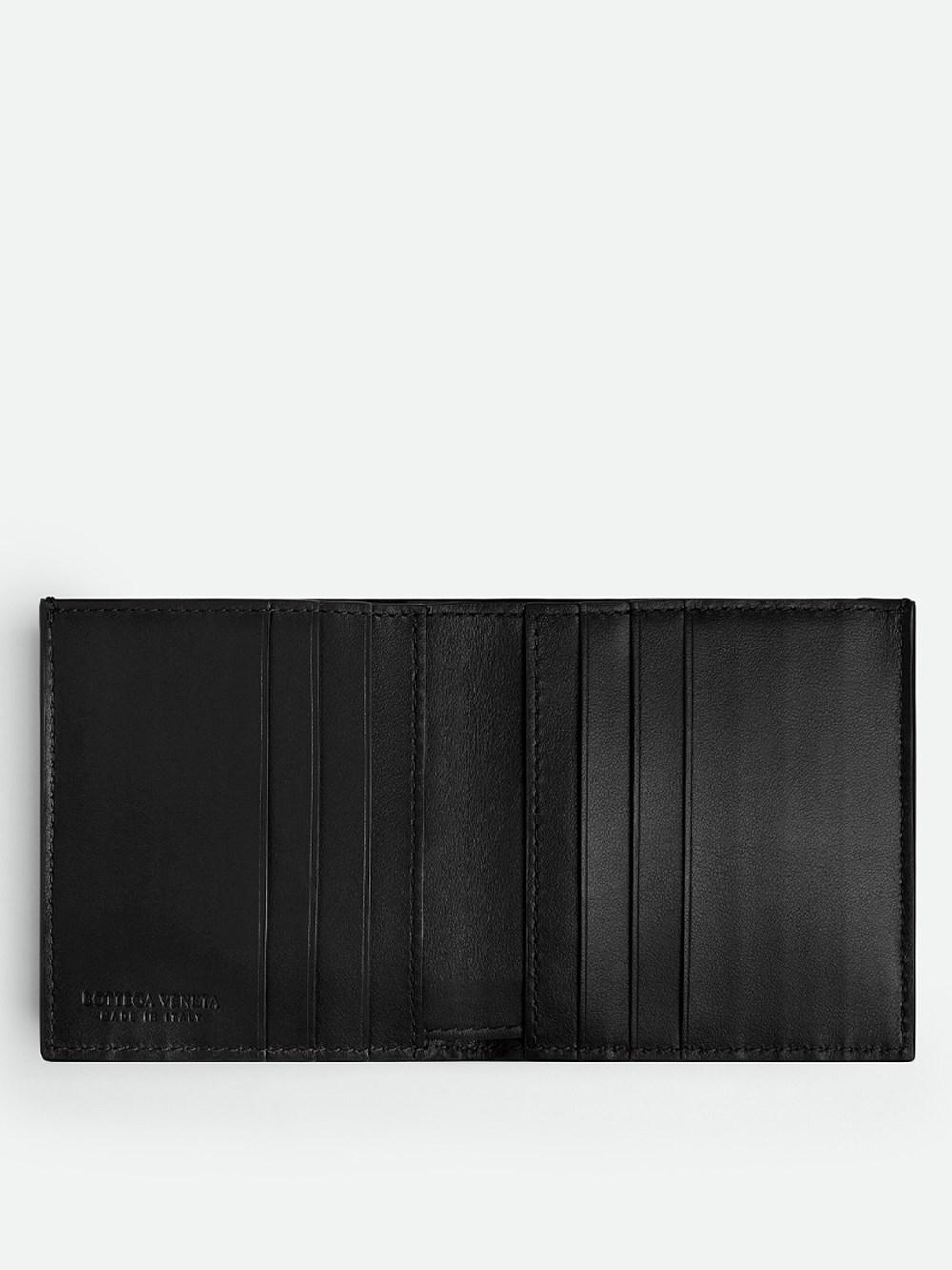 Bottega veneta `Intrecciato Slim Bi-Fold Wallet` In Linea
