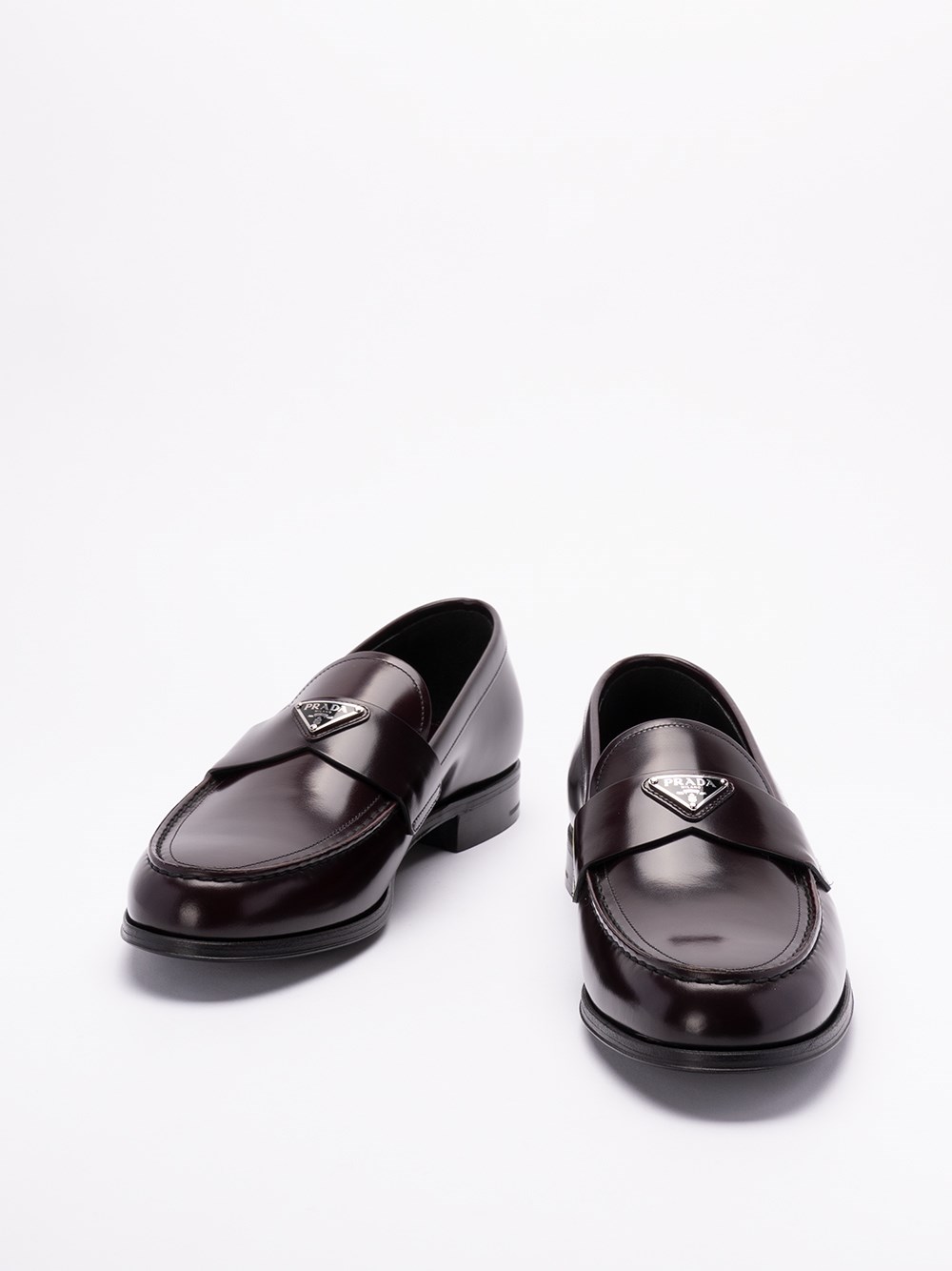 Prada Brushed Leather Loafers Nuovo