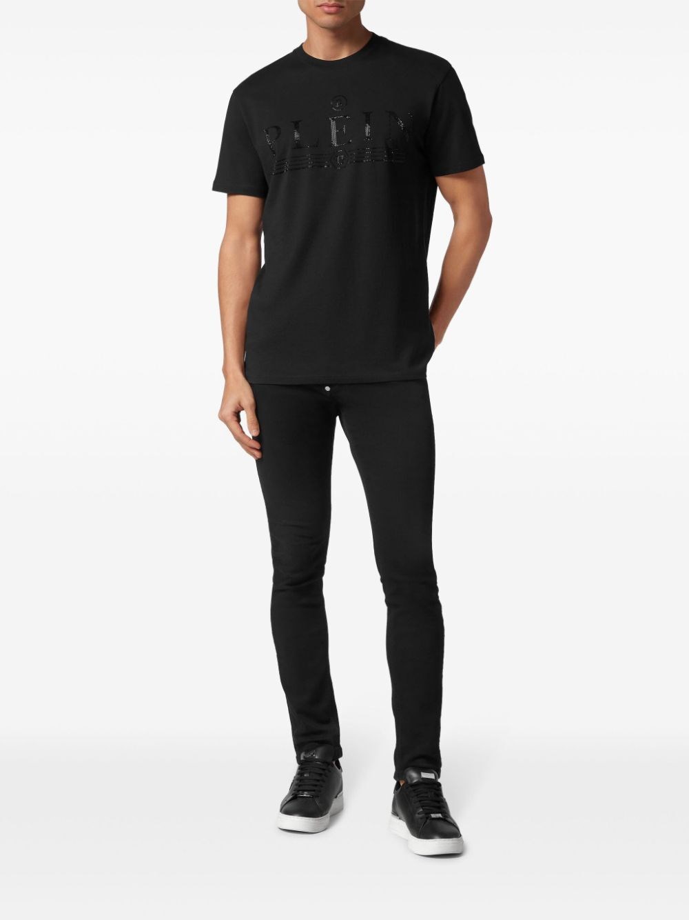Philipp plein `Tattoo` Round-Neck T-Shirt Economico