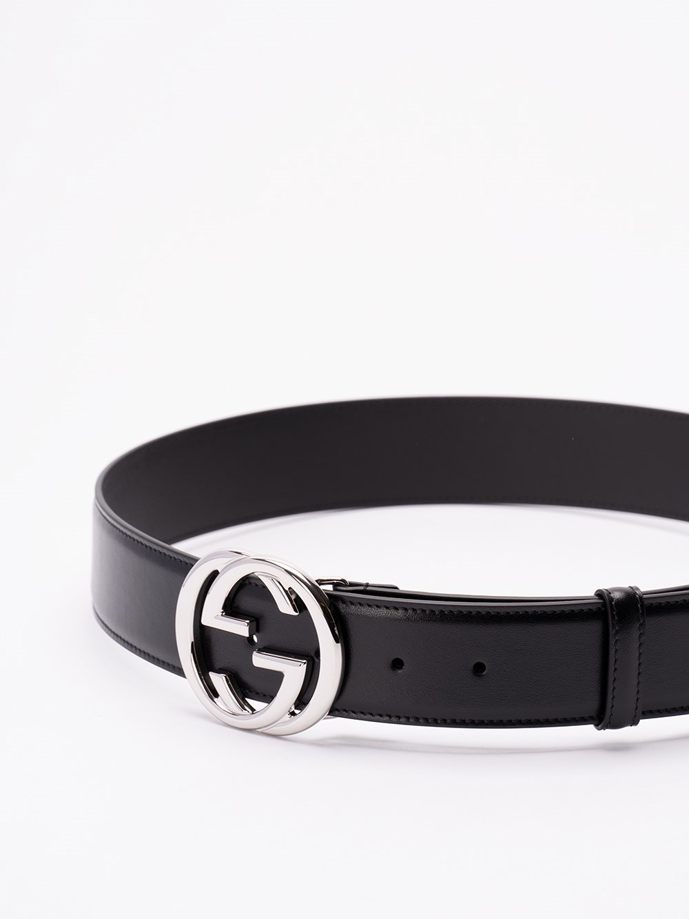 Gucci Belt With `Interlocking G` Buckle In Vendita
