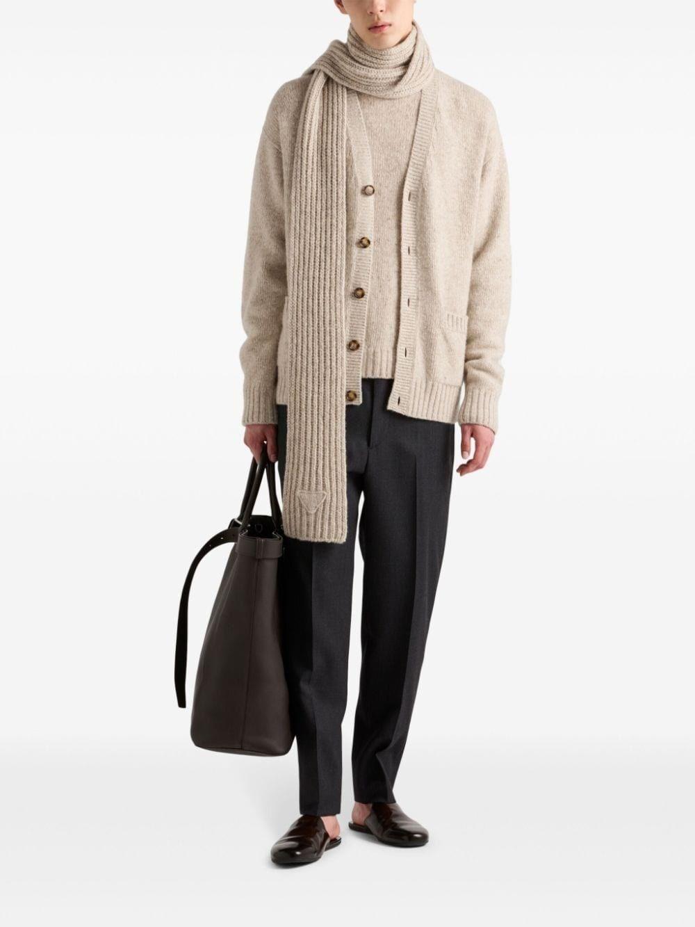 Prada Round-Neck Cashemere Sweater Vendite Flash