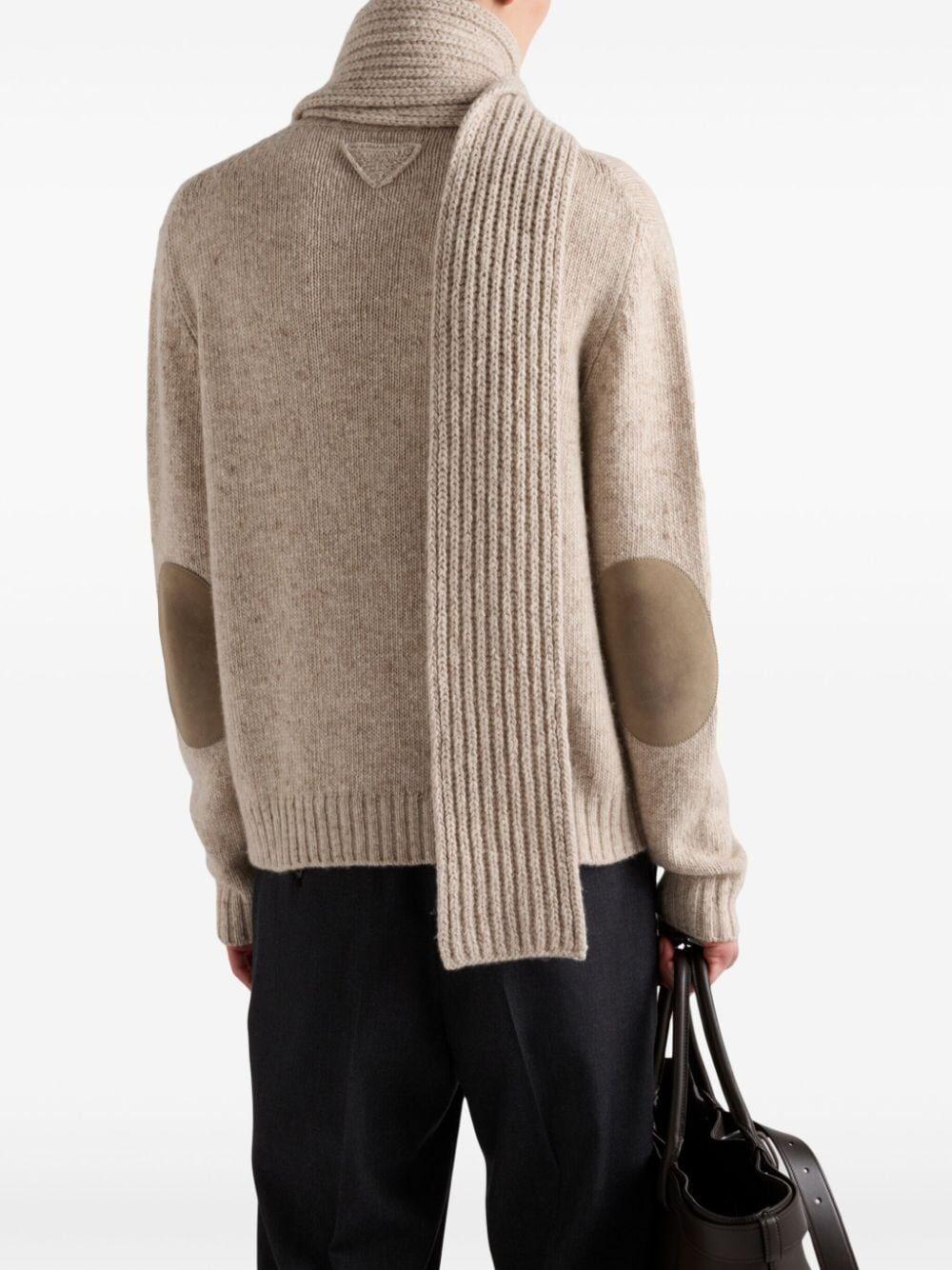 Prada Round-Neck Cashemere Sweater Vendite Flash